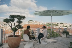 Sonnenschirm_für Dachterrassen aufgrund meist eingerschränkter Platzverhältnisse optimal geeignet_Glatz
